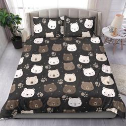 Bear Duvet Cover, Bedroom Decor BeddingGift For Your Girlfriend Boyfriend Gift For Love Gift For Friend Best Valentine Present Holiday Gift