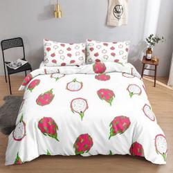 Fruit Dragon Fruit Cut Bedding Set Gift For Your Girlfriend Boyfriend Gift For Love Gift For Friend Best Valentine Present Holiday Gift