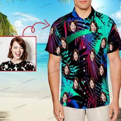 Custom Hawaii Shirt, Coconut Tree Pocket Hawaiian Shirt Gift For Your Girlfriend Boyfriend Gift For Love Gift For Friend Best Valentine Present Holiday Gift