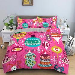 Whimsical Christmas baublesBedding SetsGift For Your Girlfriend Boyfriend Gift For Love Gift For Friend Best Valentine Present Holiday Gift