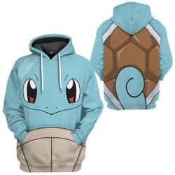 3D Squirtle Zenigame All Over Print Hoodie Apparel