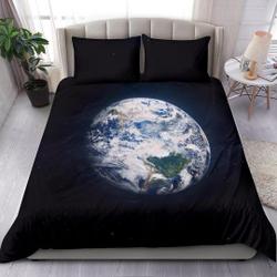 Earth From Space Bedding Set, Duvet CoverGift For Your Girlfriend Boyfriend Gift For Love Gift For Friend Best Valentine Present Holiday Gift