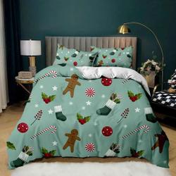 Gingerbread Christmas Bedding setsGift For Your Girlfriend Boyfriend Gift For Love Gift For Friend Best Valentine Present Holiday Gift