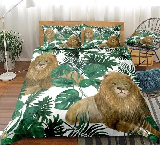 Lion Bedding Set Gift For Your Girlfriend Boyfriend Gift For Love Gift For Friend Best Valentine Present Holiday Gift