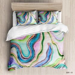 Bedding Set Marble ColorfulGift For Your Girlfriend Boyfriend Gift For Love Gift For Friend Best Valentine Present Holiday Gift