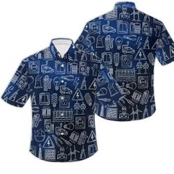 Electrician Hawaiian Shirt, Funny Electrician Shirt Gift For Your Girlfriend Boyfriend Gift For Love Gift For Friend Best Valentine Present Holiday Gift
