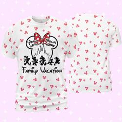 Personalized Disney Minnie Team Trip 3D T-shirt Meaningful Gift For Family Gift For Boyfriend Valentine Gift
