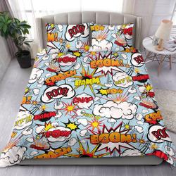 Comic Duvet Cover, Bedroom Decor BeddingGift For Your Girlfriend Boyfriend Gift For Love Gift For Friend Best Valentine Present Holiday Gift