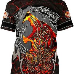 Viking Wolf Clothes Set 3D Print Fenrir Tattoo Graphic Casual Sport Streetwear Meaningful Gift For Family Gift For Boyfriend Valentine Gift