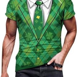 3D Print Irish St. Patrick's Day Suit T-Shirt Meaningful Gift For Family Gift For Boyfriend Valentine Gift