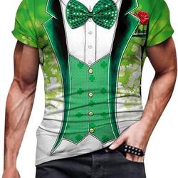 3D Print Irish St. Patrick's Day Suit T-Shirt Meaningful Gift For Family Gift For Boyfriend Valentine Gift
