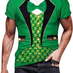 3D Print Irish St. Patrick's Day Suit T-Shirt Meaningful Gift For Family Gift For Boyfriend Valentine Gift