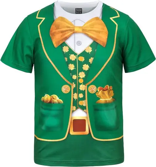 3D Print Irish St. Patrick's Day Suit T-Shirt Meaningful Gift For Family Gift For Boyfriend Valentine Gift