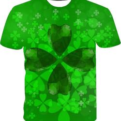 Happy St. Patrick's Day Men's Green Shamrocks T-Shirt Meaningful Gift For Family Gift For Boyfriend Valentine Gift