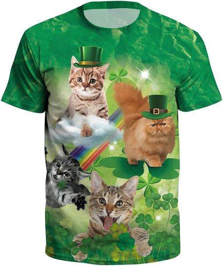3D Print Irish St. Patrick's Day Suit T-Shirt Meaningful Gift For Family Gift For Boyfriend Valentine Gift