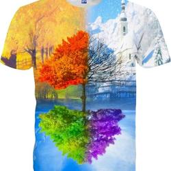 3D Print Shirts Colorful Space Graphic Tees for Men Women Teens Meaningful Gift For Family Gift For Boyfriend Valentine Gift
