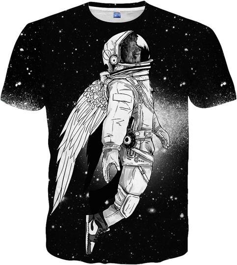 3D Print Shirts Colorful Space Graphic Tees for Men Women Teens Meaningful Gift For Family Gift For Boyfriend Valentine Gift