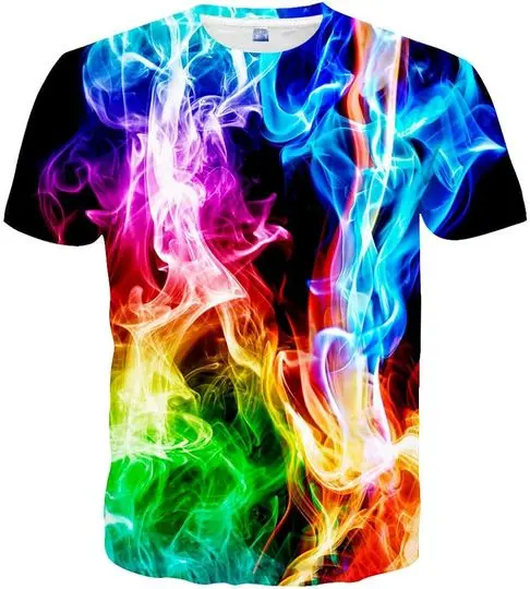 3D Print Shirts Colorful Space Graphic Tees for Men Women Teens Meaningful Gift For Family Gift For Boyfriend Valentine Gift