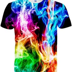3D Print Shirts Colorful Space Graphic Tees for Men Women Teens Meaningful Gift For Family Gift For Boyfriend Valentine Gift