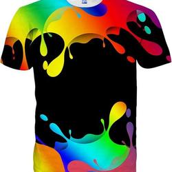 3D Print Shirts Colorful Space Graphic Tees for Men Women Teens Meaningful Gift For Family Gift For Boyfriend Valentine Gift