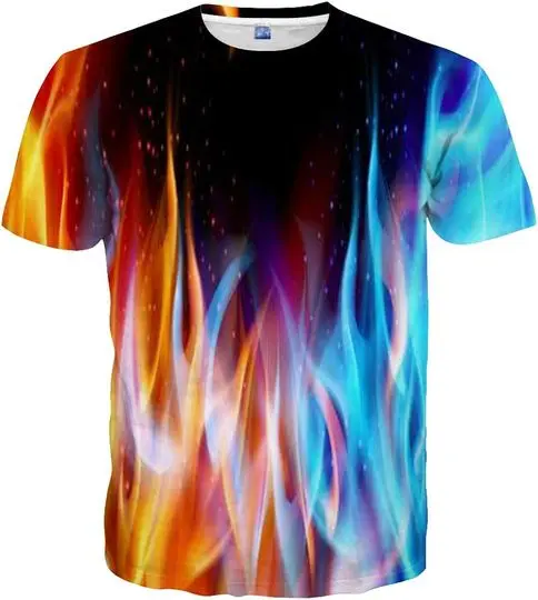 3D Print Shirts Colorful Space Graphic Tees for Men Women Teens Meaningful Gift For Family Gift For Boyfriend Valentine Gift