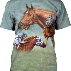 Horse racing 3D printed T Shirt Meaningful Gift For Family Gift For Boyfriend Valentine Gift