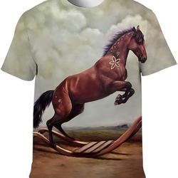 Horse racing 3D printed T Shirt Meaningful Gift For Family Gift For Boyfriend Valentine Gift