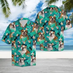 Bulldog Hawaiian Aloha Shirt Gift For Your Girlfriend Boyfriend Gift For Love Gift For Friend Best Valentine Present Holiday Gift