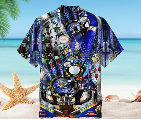 3D Apollo 13 Pinball Universal Hawaiian shirt Gift For Your Girlfriend Boyfriend Gift For Love Gift For Friend Best Valentine Present Holiday Gift