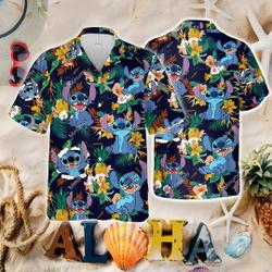 Stitch Disney Hawaiian Shirt Gift For Your Girlfriend Boyfriend Gift For Love Gift For Friend Best Valentine Present Holiday Gift
