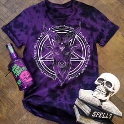 Baphomet Symbol Unisex Tie Dye T-Shirt Meaningful Gift For Family Gift For Boyfriend Valentine Gift
