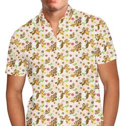 Chip 'n Dale Disney Hawaiin Shirt Gift For Your Girlfriend Boyfriend Gift For Love Gift For Friend Best Valentine Present Holiday Gift