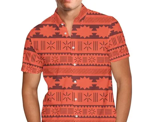Moana Tribal Print Disney Hawaiin Shirt Gift For Your Girlfriend Boyfriend Gift For Love Gift For Friend Best Valentine Present Holiday Gift