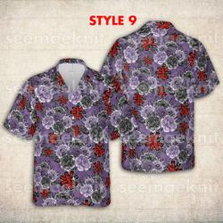 Rock Music Halloween 3D Shirts, Red Hot Chili Peppers Hawaiian Shirts Gift For Your Girlfriend Boyfriend Gift For Love Gift For Friend Best Valentine Present Holiday Gift