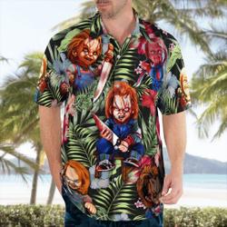 Chucky Just Wanna Have Fun Scream Hawaiian Shirt Gift For Your Girlfriend Boyfriend Gift For Love Gift For Friend Best Valentine Present Holiday Gift