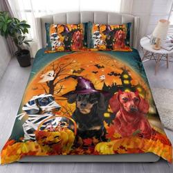 Dachshund Costume Dog Halloween Bedding Set Gift For Your Girlfriend Boyfriend Gift For Love Gift For Friend Best Valentine Present Holiday Gift
