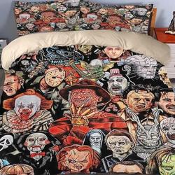 Horror Movie Character Bedding Set Gift For Your Girlfriend Boyfriend Gift For Love Gift For Friend Best Valentine Present Holiday Gift