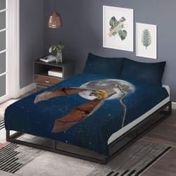 Lunar Bat Goth bedding Set Gift For Your Girlfriend Boyfriend Gift For Love Gift For Friend Best Valentine Present Holiday Gift