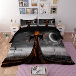 Halloween Horror Death at hell Duvet Bedding Sett Set Gift For Your Girlfriend Boyfriend Gift For Love Gift For Friend Best Valentine Present Holiday Gift