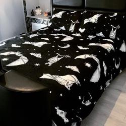Gothic Bedding bats Night Duvet Cover - Gothic Home DecorGift For Your Girlfriend Boyfriend Gift For Love Gift For Friend Best Valentine Present Holiday Gift
