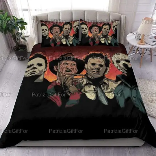Horror Movie Bedding Set Gift For Your Girlfriend Boyfriend Gift For Love Gift For Friend Best Valentine Present Holiday Gift