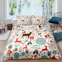 Vintage Christmas mid century modern Bedding Set Gift For Your Girlfriend Boyfriend Gift For Love Gift For Friend Best Valentine Present Holiday Gift