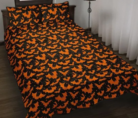 Batty Bats Quilted Beding SetsGift For Your Girlfriend Boyfriend Gift For Love Gift For Friend Best Valentine Present Holiday Gift