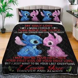 Stitch Beding SetsGift For Your Girlfriend Boyfriend Gift For Love Gift For Friend Best Valentine Present Holiday Gift