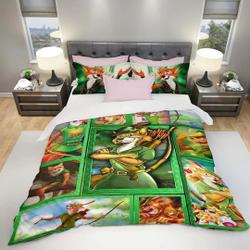 Nick Wilde Zootopia  Collage Disney Graphic Cartoon  Bedding Set Gift For Your Girlfriend Boyfriend Gift For Love Gift For Friend Best Valentine Present Holiday Gift