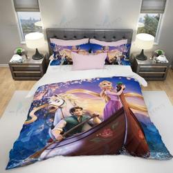 Rapunzel Princess Tangled  Disney Graphic Cartoon  Bedding Set Gift For Your Girlfriend Boyfriend Gift For Love Gift For Friend Best Valentine Present Holiday Gift