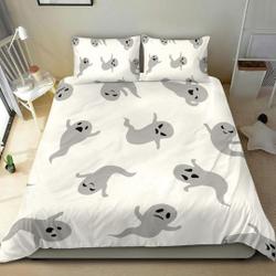 Ghost Halloween Bedding Set Gift For Your Girlfriend Boyfriend Gift For Love Gift For Friend Best Valentine Present Holiday Gift