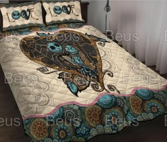 Jack And Sally Mandala Bedding Set Gift For Your Girlfriend Boyfriend Gift For Love Gift For Friend Best Valentine Present Holiday Gift