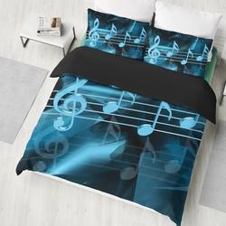 Blue Music Musical Notes Bedding Set Gift For Your Girlfriend Boyfriend Gift For Love Gift For Friend Best Valentine Present Holiday Gift
