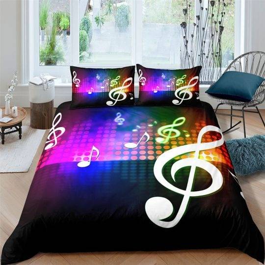 Music Bedding Set Gift For Your Girlfriend Boyfriend Gift For Love Gift For Friend Best Valentine Present Holiday Gift
